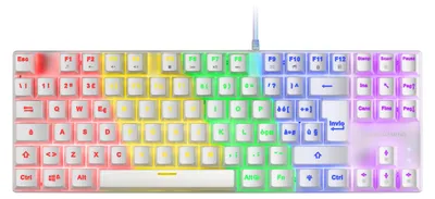 Productafbeelding van Wit Mechanisch Gaming Toetsenbord TKL FRGB, Antighosting