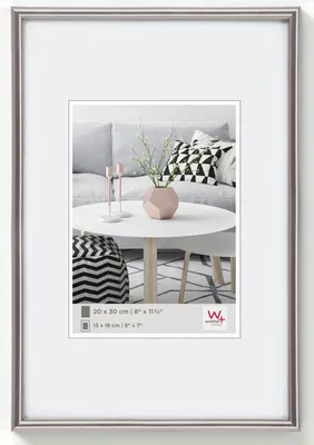 Produktbild von Walther, KD130H, Galeria Kunststoffrahmen 021X29,7 cm STAHL