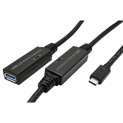 Obrázek produktu pro ROLINE USB 5Gbps (USB 3.0) aktivní prodlužovací kabel USB C(M) - USB3.0 A(F), 10m (12.04.1066)