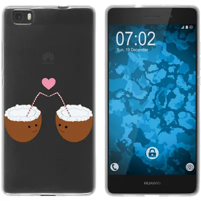 Produktbild von PhoneNatic Case kompatibel mit Huawei P8 Lite 2015 (1.Gen.) Silikon-Hülle Sommer Coconuts M3