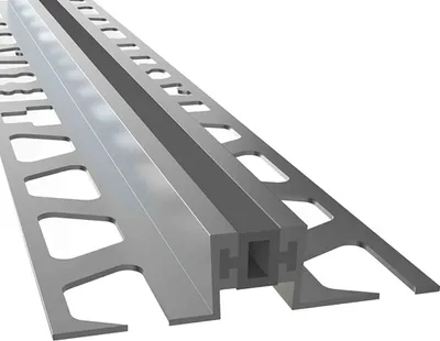 Produktbild von ALU Dehnfugen Fliesenschiene Fliesenprofil silber matt L270cm 10mm
