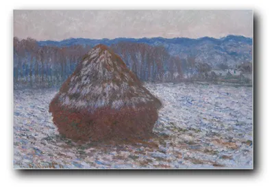 Produktbild von Kunstdruck „Heuschober“ von Claude Monet – 20 x 30 cm – ungerahmt