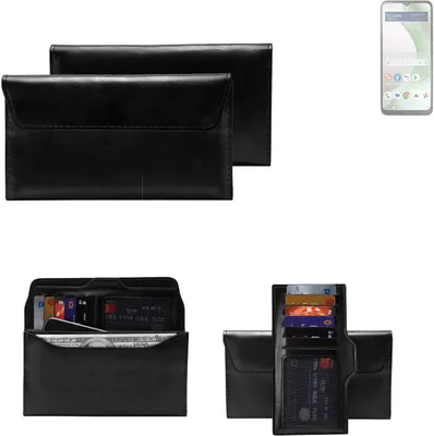 Produktbild von K-S-Trade Handy Hülle kompatibel mit BLU View 5 Schutz Hülle Tasche Schutz Case Handytasche Kunstleder schwarz, 1x