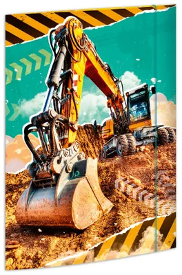 Produktbild von RNK Verlag Zeichnungsmappe "Bagger" Karton DIN A3