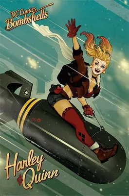 Obrázok produktu pre DC Comics Bombershells – Harley Quinn Bomb – 61 x 91,5 cm – plagát