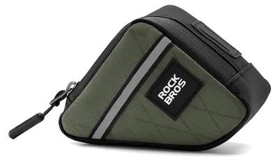 Obrázok produktu pre Trojhranná taška Rockbros na rám bicykla 0,25 l - zelená