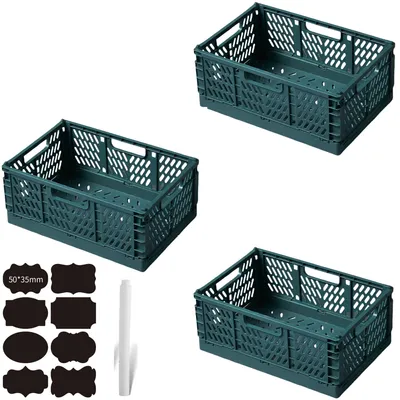 Productafbeelding van Solidchoice - Set van 3 Vouwbare Opbergdozen