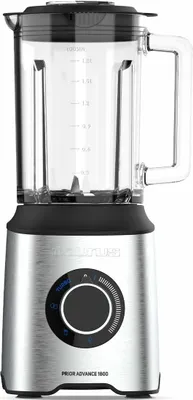 Obrázek produktu pro Taurus PRIOR ADVANCE 1800, Stojací mixér, 2 l, Pulzní spínač, Drcení ledu, 1800 W, Černá, Nerezová ocel, Průhledná