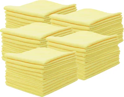 Produktbild von 5x 10er Set Mikrofasertuch, 40x40 cm, gelb