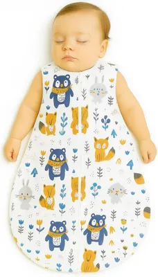 Produktbild von Bobono Babybettset Baumwolle TOG 1.0 Blau für 0-6 Monate
