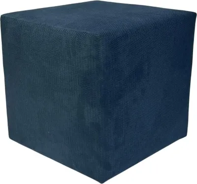 Zdjęcie produktu dla Pufa MAKALU 40x40 cm kwadratowa pluszowy welur do sypialni salonu miękka