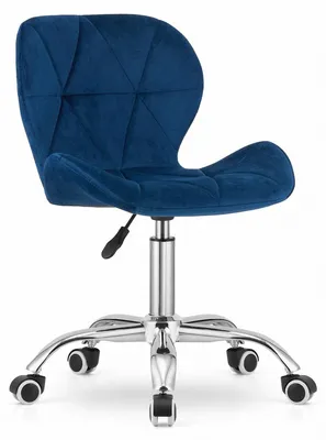 Immagine prodotto di Sedia da ufficio rotante Avola in velluto blu navy