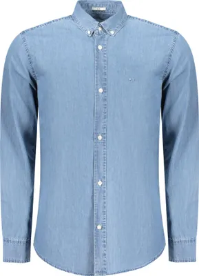 Produktbild von Herren Langarmhemd Blau Slim Fit - Nachhaltige Baumwolle, Stilvoll