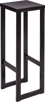 Produktbild von Spec-Wood, Hocker Holz LOFT, Barhocker Holz, Blumenhocker Holz mit Metallgestell, Duschhocker Modern, Küchenhocker, Barstühle, Tresenhocker, Sitzhocker 30x30x90 cm