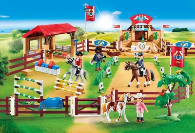 Produktbild von PLAYMOBIL Großer Reitturnierplatz, 4 Jahr(e), Mehrfarbig, Kunststoff