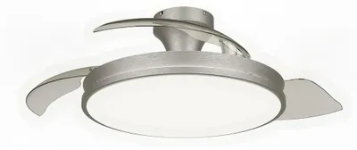 Zdjęcie produktu dla Philips Wentylator sufitowy Atlas LED, Wentylator domowy z łopatkami, Nikiel, Sufit, Metal, IP20, I