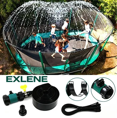 Produktbild von Trampolin-Sprinkler für Garten, Innenhof, Rasen, Garten, Sprinkler, Nebelbewässerung, Gewächshaus, Wasserring, Außenbereich
