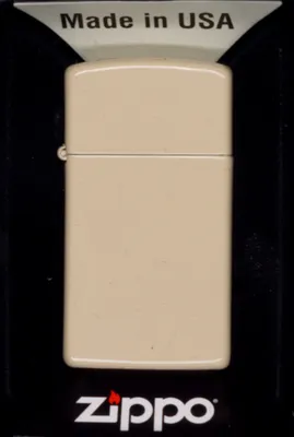 Produktbild von Zippo Slim Benzinfeuerzeug Sand Matt, Winddicht, AW21 Modell