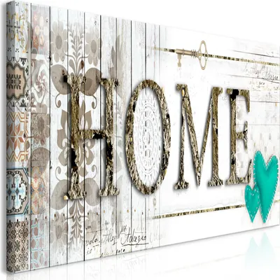 Produktbild von Wandbild Mega XXXL Home 250x125 cm Einteiliger XXL-Format Kunstdruck zur Selbstmontage Leinwandbilder moderne Bilder DIY Wanddekoration Wohnung Deko Haus Abstrakt Holz m-A-0700-ak-g
