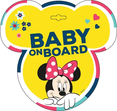 Immagine prodotto di S9613 Tavolino per auto - Bambino in auto - BABY ON BOARD MINNIE Seven