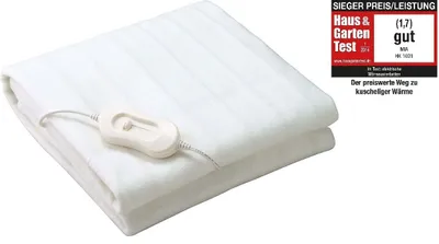 Produktbild von ThermaRelaxx Wärmedecke, 60W Weiches Wärmeunterbett für Entspannung und Wärmetherapie, Beheizbare Decke für Wohlbefinden