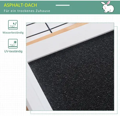 Obrázok produktu pre Pawhut Králikáreň PawHut s otváracou strechou borovica prírodná D51-194