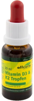 Immagine prodotto di Vitamina D3 e K2 gocce 1000 U.I. / 20 μg per goccia 20 ml