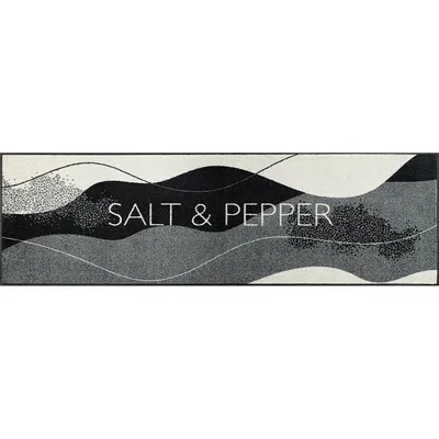 Produktbild von wash+dry Salt&Pepper, Dekorative Fußmatte, Drinnen, Rechteckig, Mehrfarbig, Abbildung, 600 mm