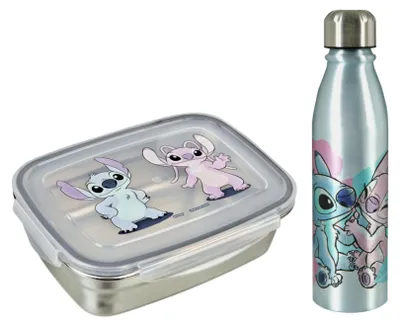 Produktbild von Lilo & Stitch Lunch-Set; Brotdose und Trinkflasche