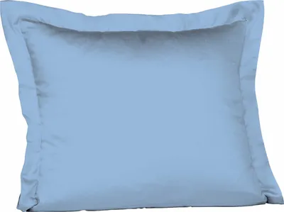 Produktbild von Fleuresse Mako-Satin-Kissenbezug uni colours mittelblau 6031