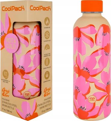 Image de CoolPack Termo láhev-Bonet-Flores Rosa-500ml