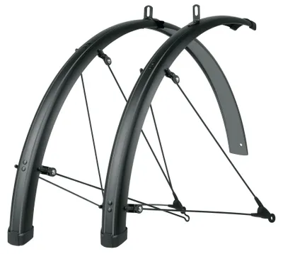 Produktbild von SKS Schutzblechset Bluemels Stripes 28", 65mm, schwarz matt