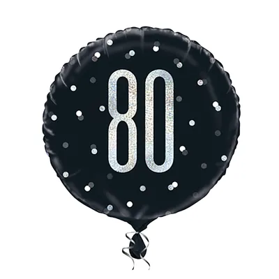 Produktbild von Unique Party - Prismatisch - Folienballon "Glitz" - Folie SG18262 (Einheitsgröße) (Schwarz)