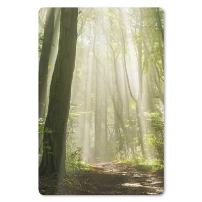 Produktbild von MuchoWow® Mauspad Mousepad Wald - Licht - Natur - Landschaft 18x27 cm - Mousepads - Maus Mat - Pad - Mausunterlage