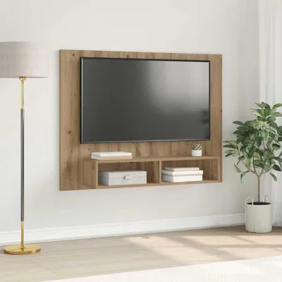 Obrázek produktu pro Maison Exclusive – TV stolek, sada, 120 x 23,5 x 90 cm, dekorativní lamino s povrchem imitujícím dřevo "Artisan Oak"