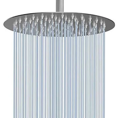 Produktbild von Regenbrause 30 cm Rund Edelstahl Gebürstetes Nickel Hochdruck Duschkopf