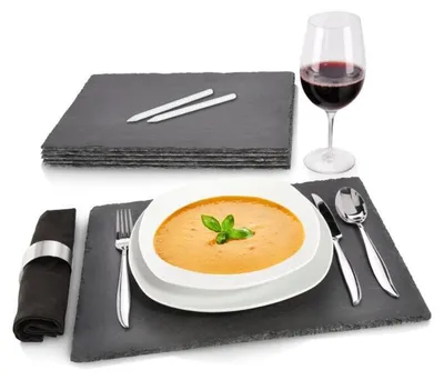 Produktbild von Sänger Schiefer Platten Set lasiert 6 teilig 40 x 30 cm