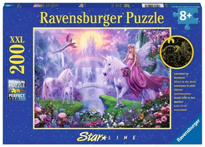 Zdjęcie produktu dla Magiczna noc jednorożca - puzzle 200 elementów