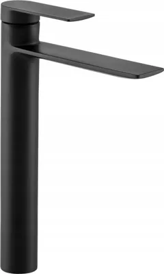 Produktbild von Granitan - Waschtischarmatur - Badarmatur Höhe 30 cm - Wasserhahn Schwarz - Keramikkopf - FARO
