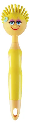 Produktbild von haug bürsten - Girl Spülbürste in rund - citron - Optimal zum Reinigen von Töpfen und Geschirr