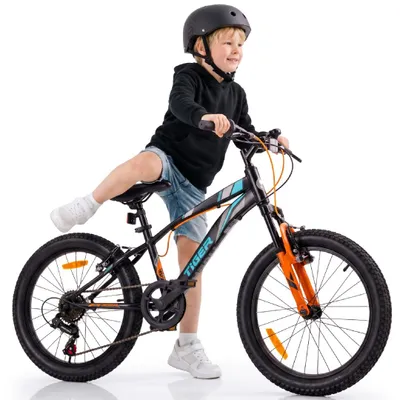 Zdjęcie produktu dla Rower dziecięcy 20 cali chłopięcy 6 biegów Shimano amortyzator szerokie opony Tiger Bike