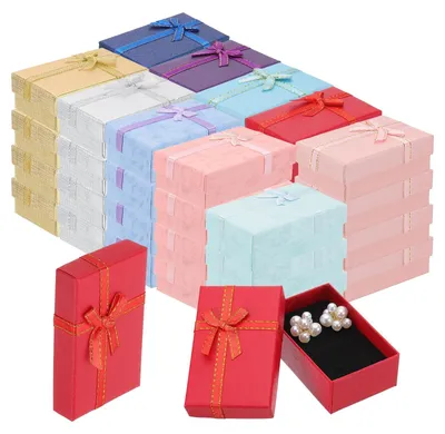 Produktbild von Set von 80 Geschenkboxen mit Deckel und Schleife