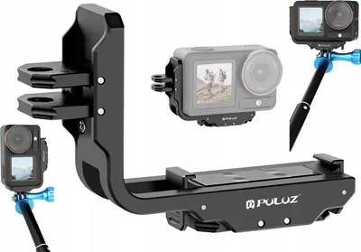 Obrázok produktu pre Držiak horizontálny vertikálny 1/4'' a GoPro pre DJI Osmo Action 5 Pro / 4 / PU768B