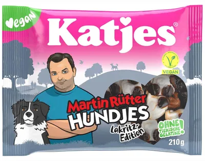 Produktbild von Katjes Martin Rütter Hundjes Lakritz-Edition 210g