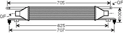 Produktbild von DIEDERICHS DCA1097 Ladeluftkühler LLK für OPEL Corsa D Schrägheck (S07) Turbo Intercooler