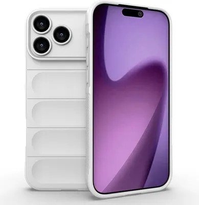 Produktbild von Weißes iPhone 17 Pro Max Case, Kratzfest, Rutschfest, mit Unsichtbaren Airbags, Flexibles TPU