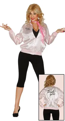 Productafbeelding van Jas in jaren '50 stijl, roze, voor meisjes, damesmaat M/L, maat: L