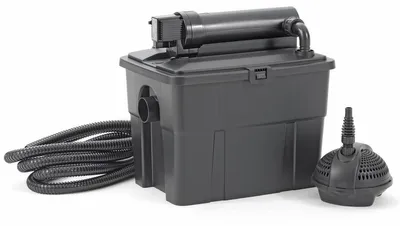 Immagine prodotto di Filtro a più camere per laghetto - Set filtro a flusso MultiClear 5000 - 1500 l/h - UVC 7 W - Tubo 3,0 m