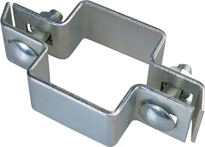 Produktbild von ALBERTS Mittelschelle für Vierkantpfosten, feuerverzinkt, für Pfosten 60x40 mm