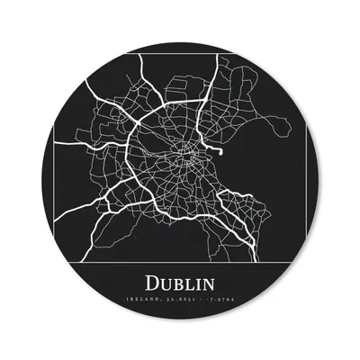 Produktbild von MuchoWow® Mauspad Mousepad Stadtplan - Dublin - Karte 40x40 cm - Mousepads - Maus Mat - Pad - Mausunterlage - Schreibtisch Accessoires